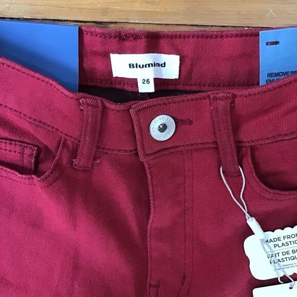 BLUMIND high rise waisted stretchy jeans pants size 26 eco responsible skinny - Picture 4 of 8
